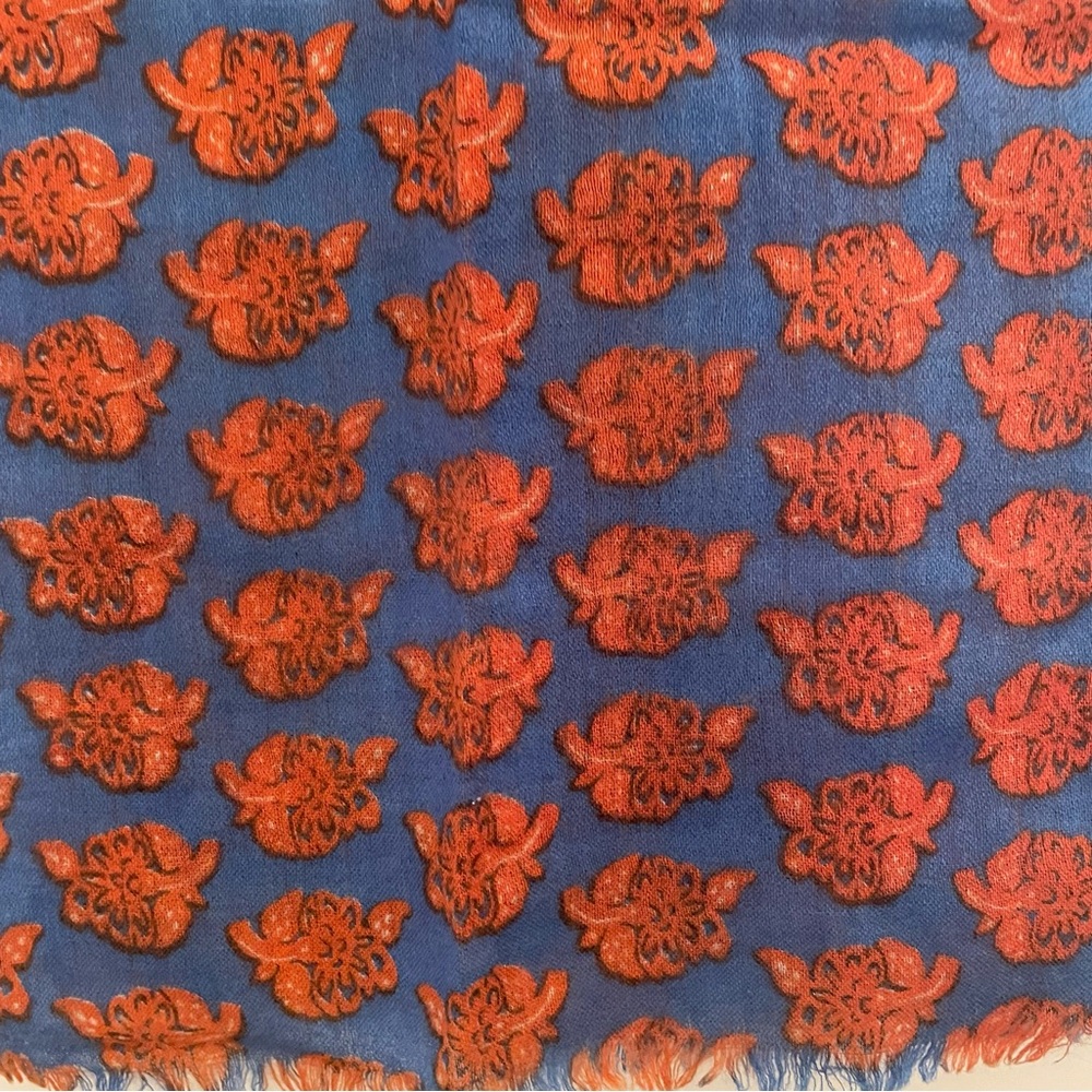 Tory Burch Runway Scarf Wrap In Block Print - image 3